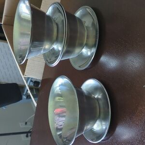 Three stainless steel bowls